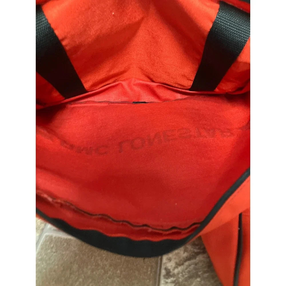 RMC Lonestar Red Canvas Duffel Bag Set of 2 Travel Gym Tote Black Handles